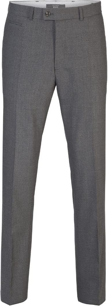 BRAX Herren Regular Fit Flatfront Stoffhose Style Enrico, Grau (Street 05), Gr. 56