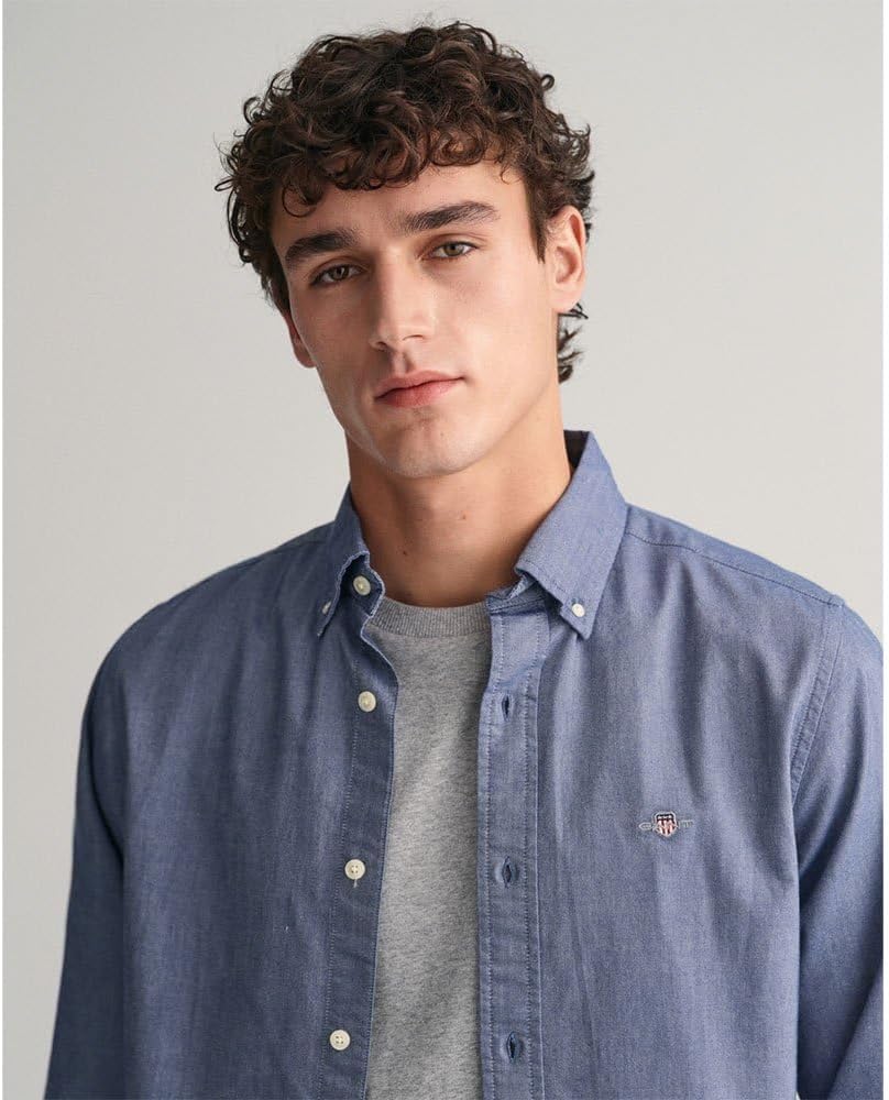 GANT Herren Slim Oxford Shirt Hemd S Persian Blue, S Persian Blue