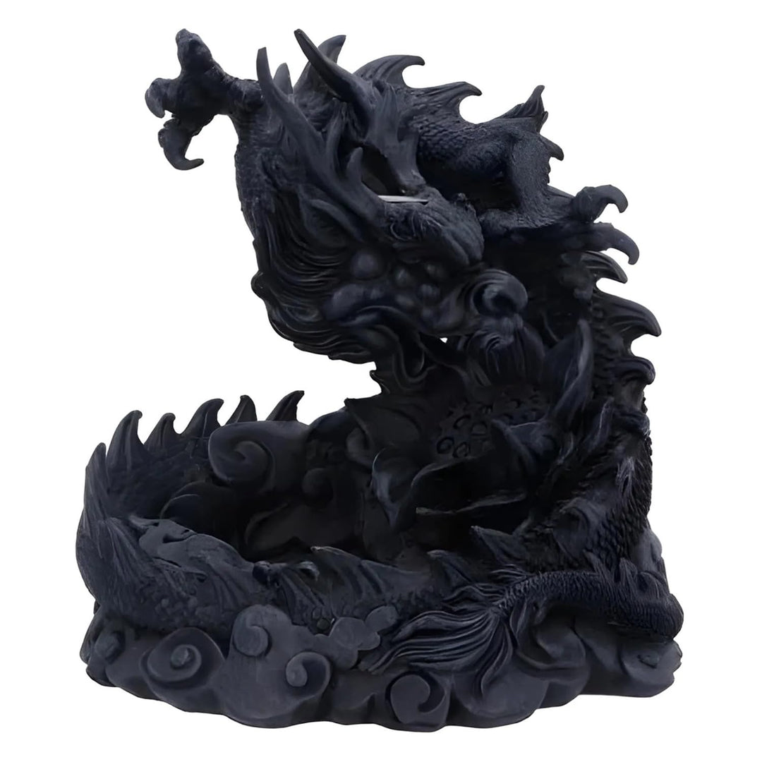 Nemesis Now Heilong Räuchergefäss Dragon Backflow, Schwarz, 17,5 cm
