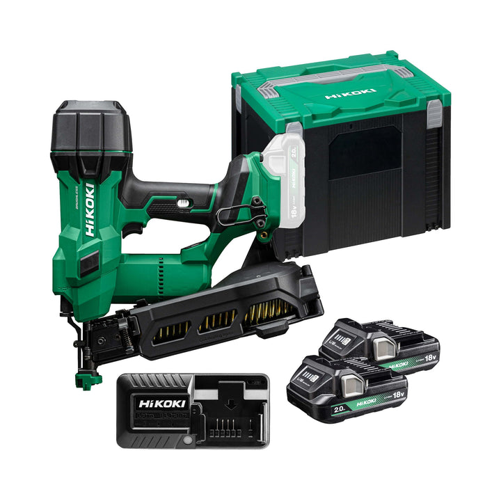 HiKOKI Akku Dachpappnagler - 18V, 25-45mm Nägel, Luftfeder-Antrieb, Brushless Motor - Leistungsstark