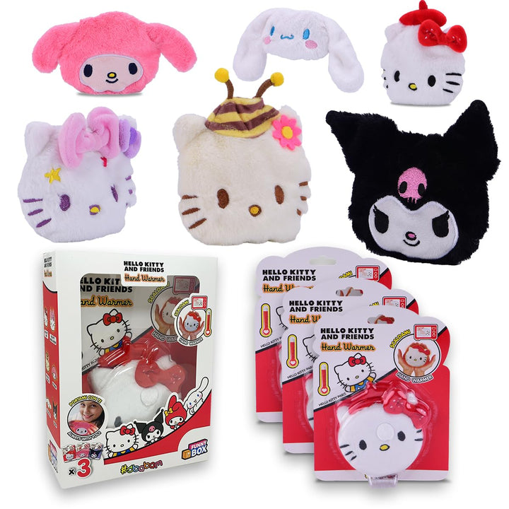 #sbabam Funny Box Hello Kitty Hand Warmer, wiederverwendbarer tragbarer Mikrowellen-Handwärmer, 3 St