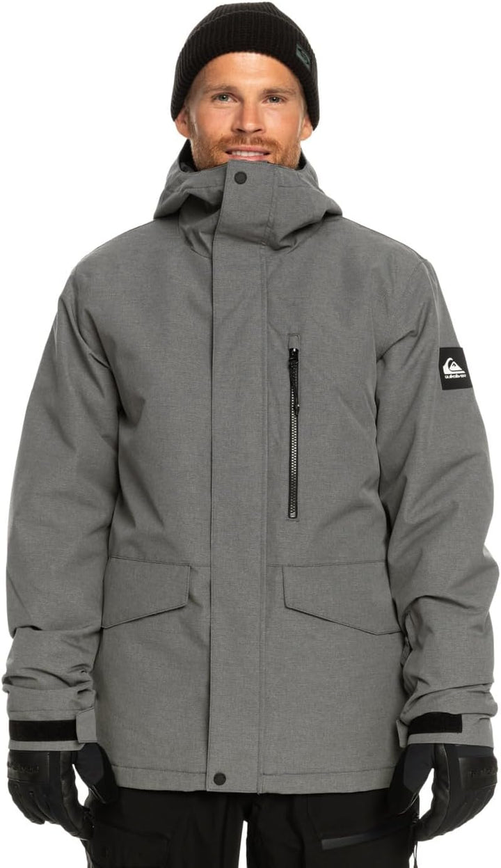Quiksilver Herren Mission Solid Jk Schneejacke S Heather Grey, S Heather Grey