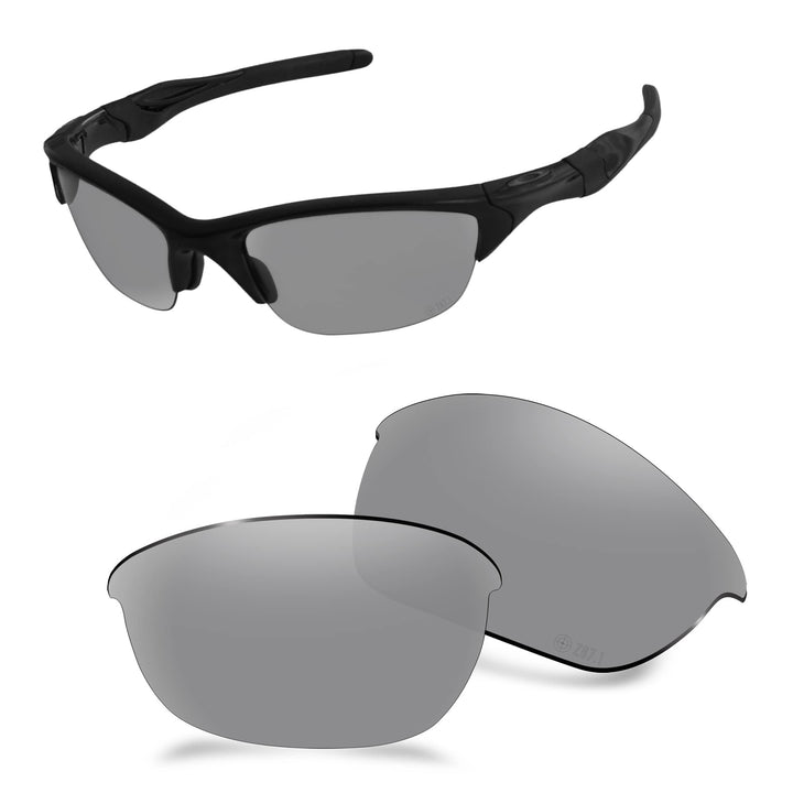 AOZAN ANSI Z87.1 Ersatzgläser kompatibel mit Oakley Half Jacket 2.0 OO9144 Sonnenbrille Gainsboro Po