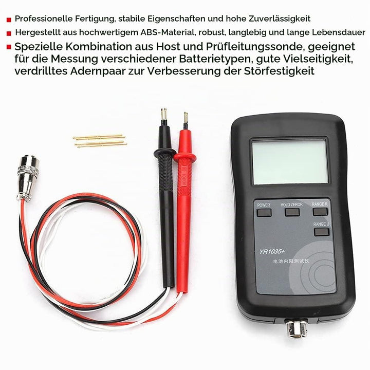 4-Draht-System YR1035 Batterie-Innenwiderstandstester mit LCD-Anzeige für Blei-Säure, Lithium-Ionen,