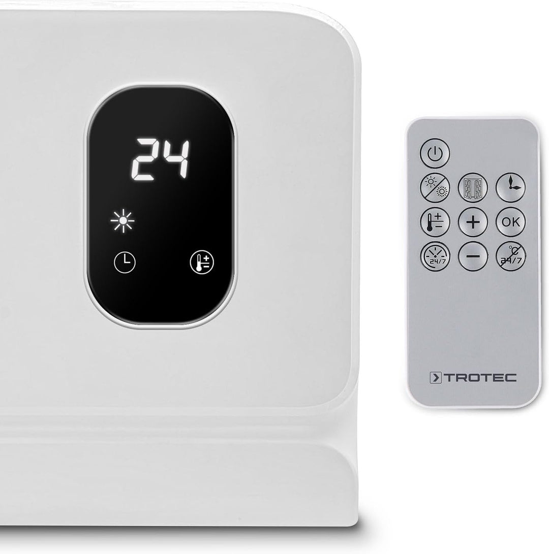 TROTEC Wand Heizlüfter TFC-W 27 E – elektrische Wandheizlüfter für Wandmontage, Heiz- & Lüftungsbetr
