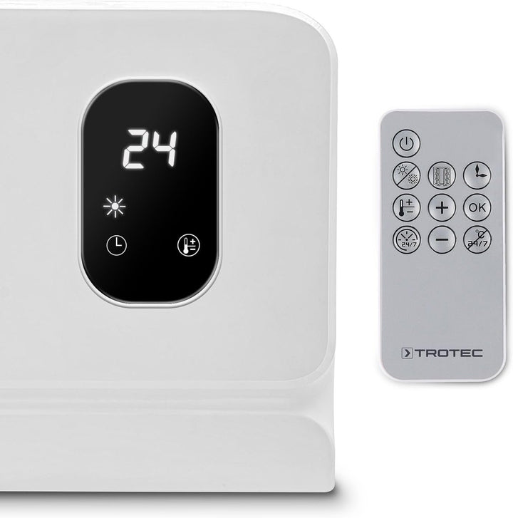 TROTEC Wand Heizlüfter TFC-W 27 E – elektrische Wandheizlüfter für Wandmontage, Heiz- & Lüftungsbetr