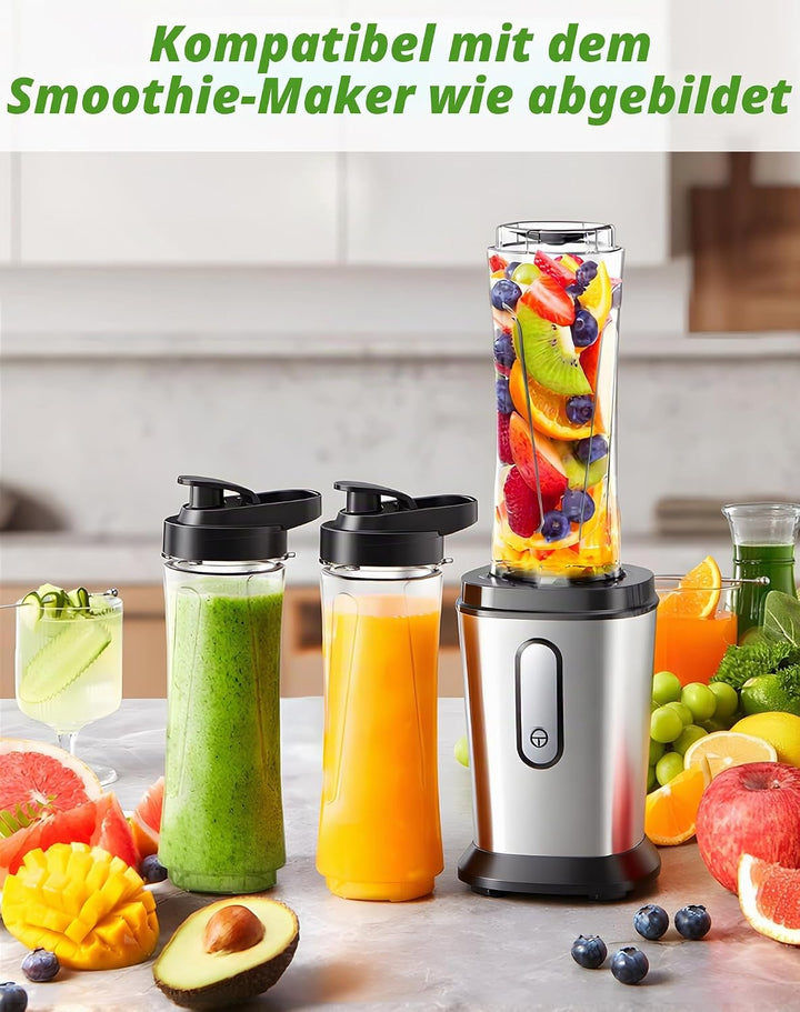 Smoothie Flaschen, Mixer Smoothie Maker Trinkflasche/Tritan flasche/Wasserflasche 600ml BPA-frei für