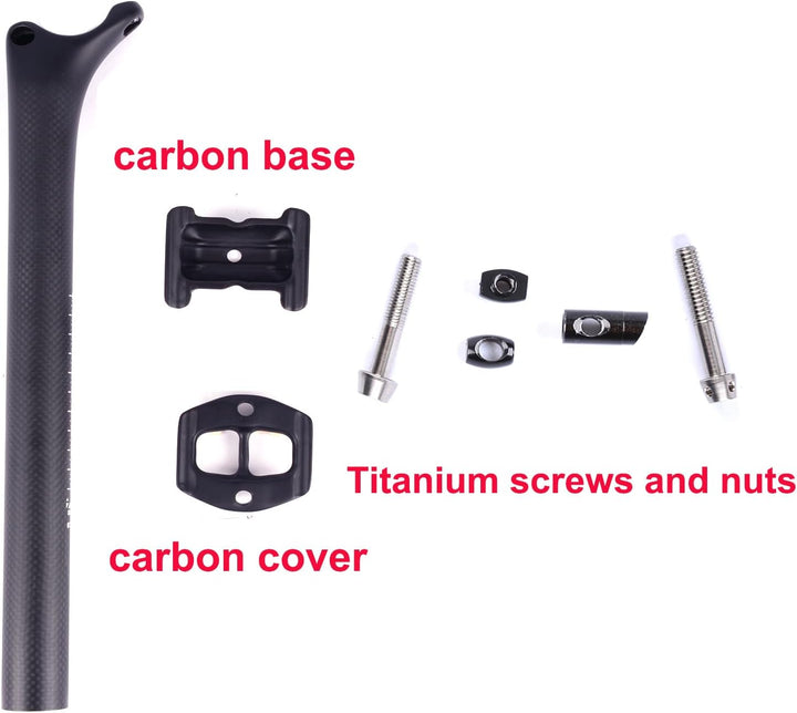 ESEN SP 3k Carbon 27,2/31,6mm * 350 / 400mm Radfahren Fahrrad Sattelstütze Mountainbike/Rennrad BMX