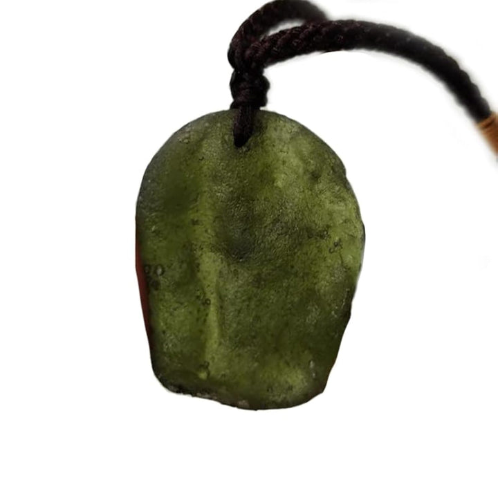Meteoriten Moldavit Kristall, Stein Anhänger Tschechische Meteoriten Anhänger Rough Edelstein Apotro