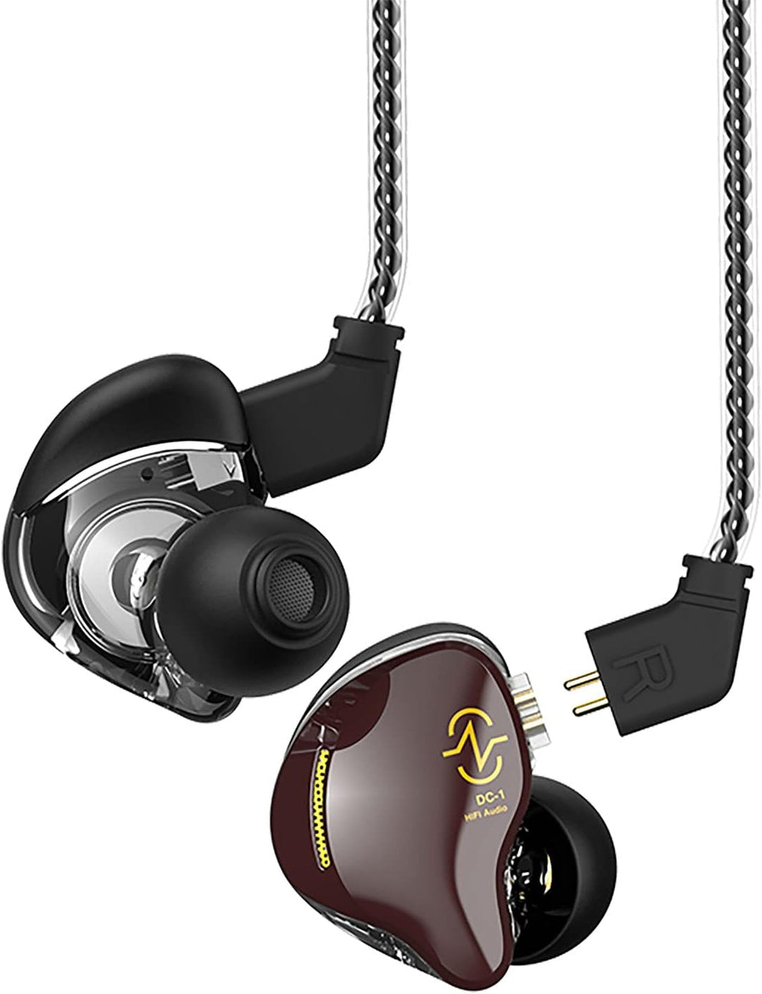 Yinyoo In Ear Monitor Kopfhörer CCZ Coffee Bean Over Ear Ohrhörer Kabelgebundener Kopfhörer mit 1DD