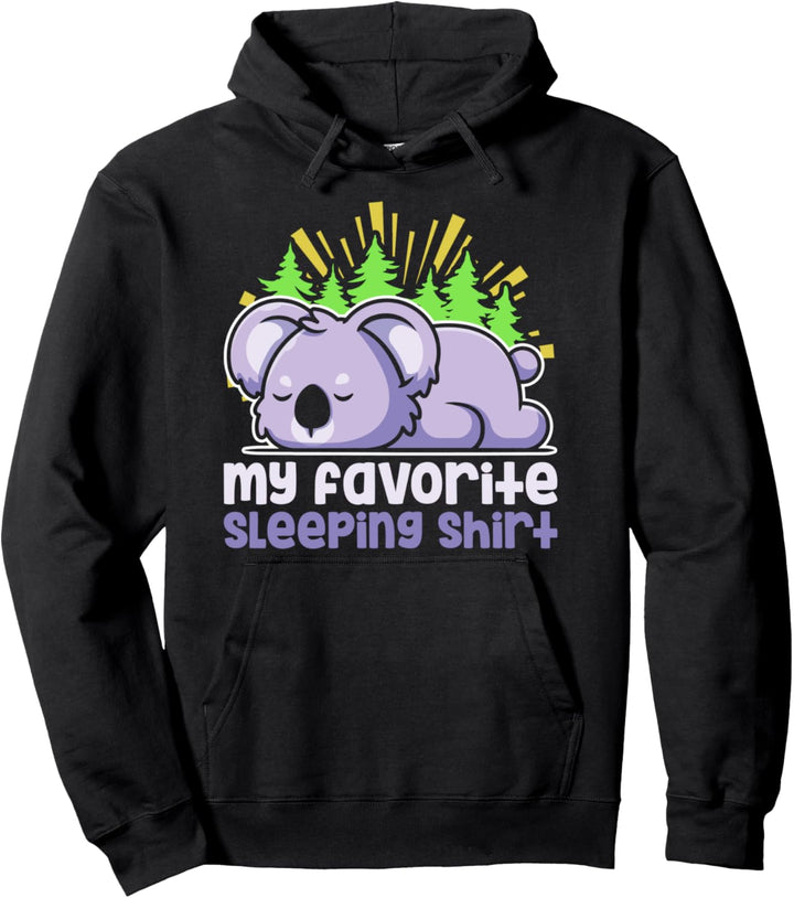 Schlafshirt Australien Tier Nachthemd Nachteule Koala Pullover Hoodie