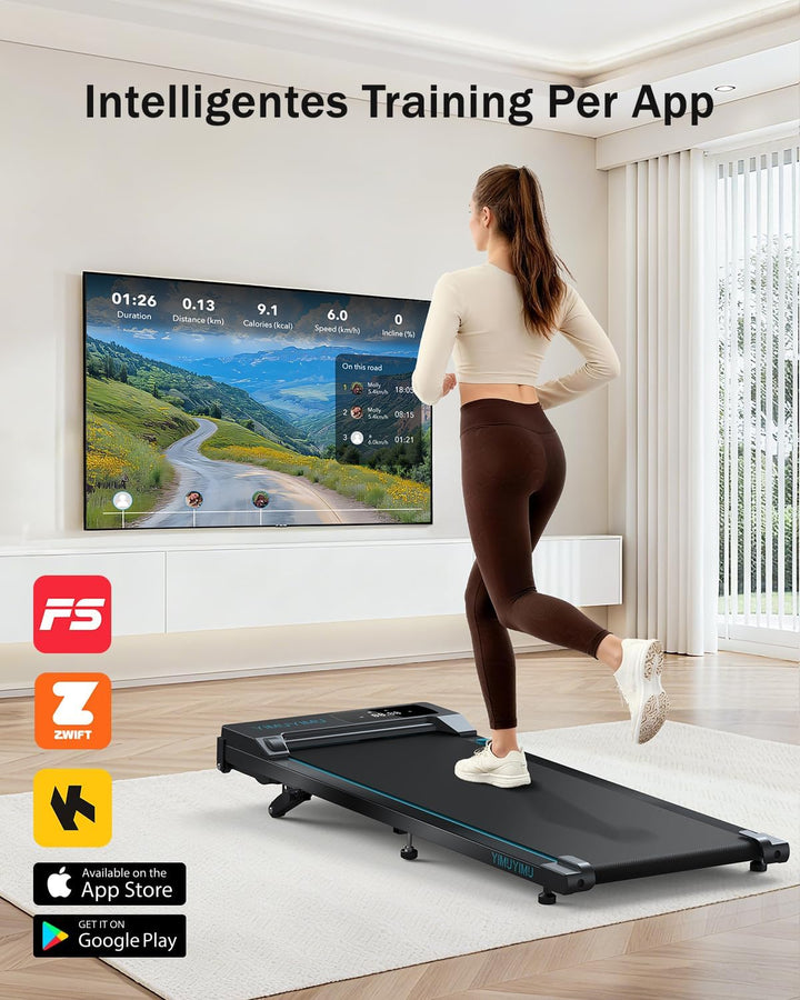 Walking Pad mit 0-8% Steigung, 10 km/h Laufband für Zuhause