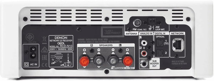 Denon RCD-N10 Kompaktanlage, HiFi Verstärker, CD-Player, Internetradio, Musikstreaming, HEOS Multiro