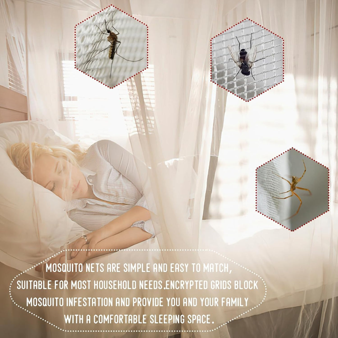 ACTOYS Mückennetz Bett XXL, Moskitonetz Reise Outdoor, Moskitonetz Doppelbett Einzelbett, Betthimmel