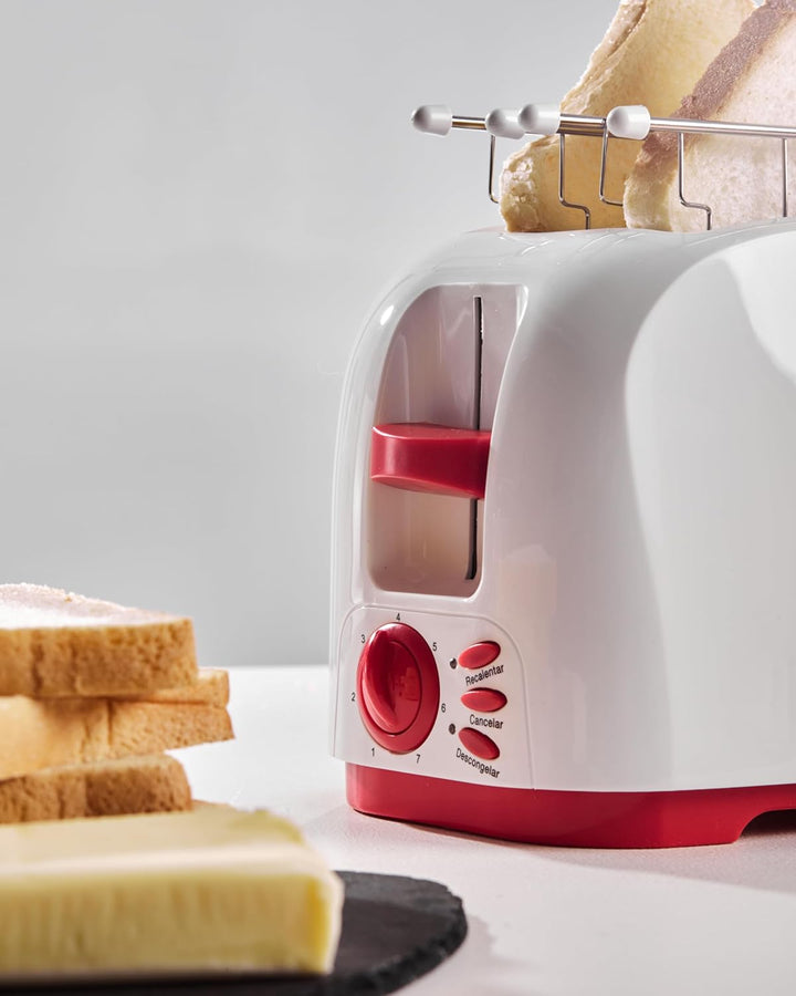 G3 Ferrari G10179 Toaster, 800 Watt, Edelstahlzange, grosse Schlitze für gefüllte Toasts, Krümelschu