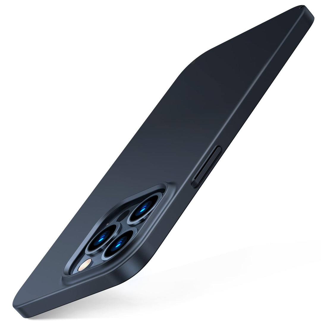 TORRAS Ultra Dünn für iPhone 14 Pro Hülle (mit 2 * 9H Schutzglas) Samtiger Griff (Nie Staub anhaften