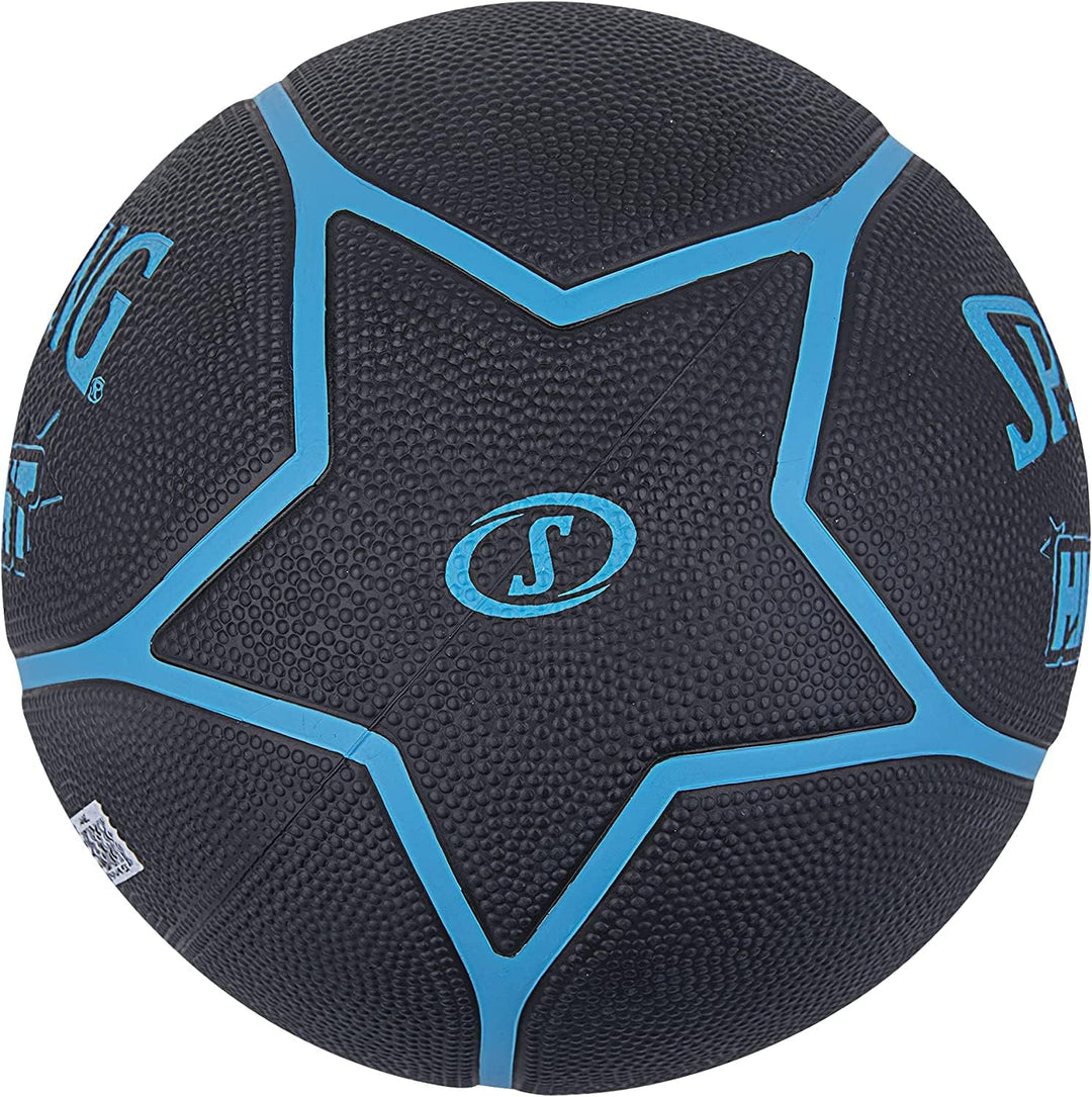 Spalding Highlight Ball 84356Z, Unisex basketballs, Black, 7 EU