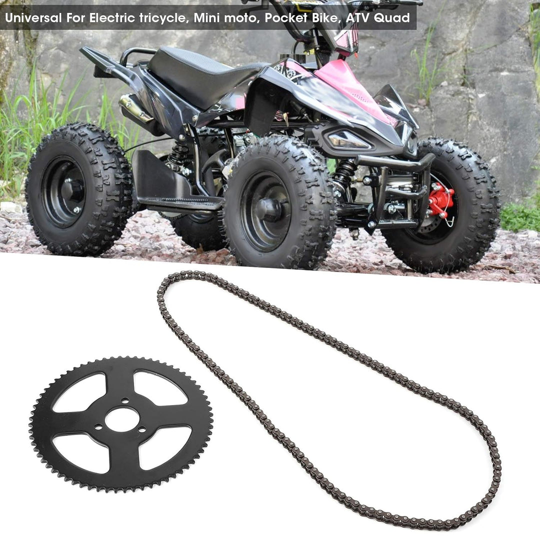 pocket bike zahnrad,25h kette,144 Glieder Kettenrad, freie Verbindungsglieder 25H Kette 144 Glieder