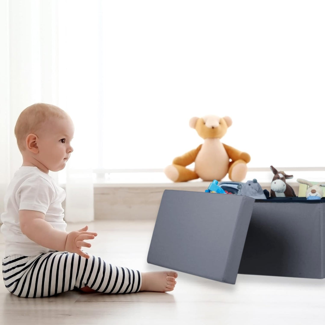 Relaxdays Sitzbank, Stauraum in 6 Schubladen, bequemes Sitzpolster, Faltbare Sitzkommode, HxBxT: 39