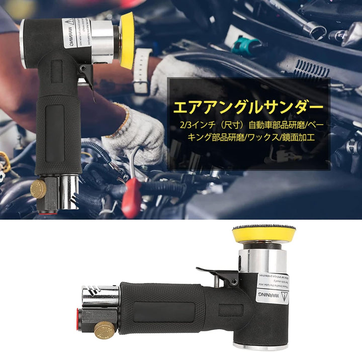 AT-1502 Mini Druckluft-Winkelschleifer, 90° Pneumatische Polierschleifmaschine, 5,1-7,6 cm Schleifpa