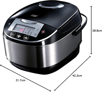 Russell Hobbs Multikocher 11-in-1 [5,0l, digitales Display] 11 Kochprogramme (Reiskocher, Schongarer