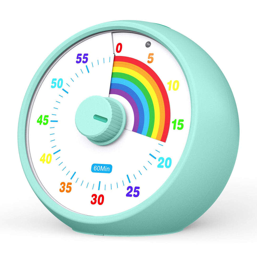Visueller Timer für Kinder, 60-Minuten Countdown für Klassenzimmer Büro Küche, Schreibtisch Timer Ki