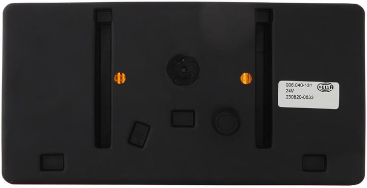 HELLA Rückleuchte - Glühlampe - 12V / 24V - Anbau - ECE - Lichtscheibenfarbe: rot/gelb - Stecker: Fl