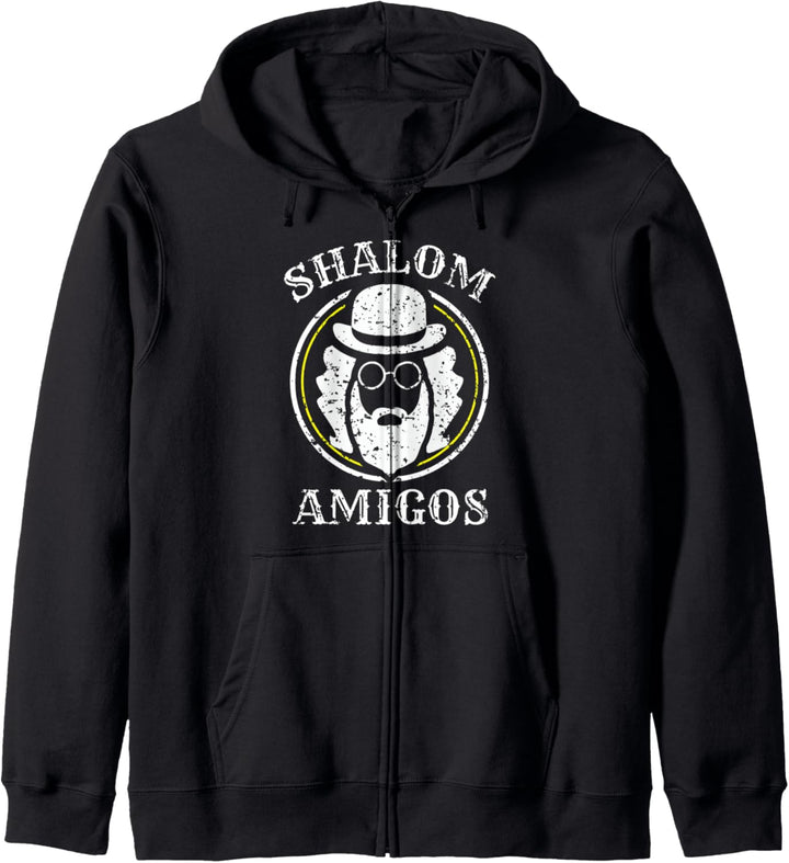 Shalom Amigos Schabbat Hanukkah Mazel Tov Bar Mitzwa Shamash Kapuzenjacke