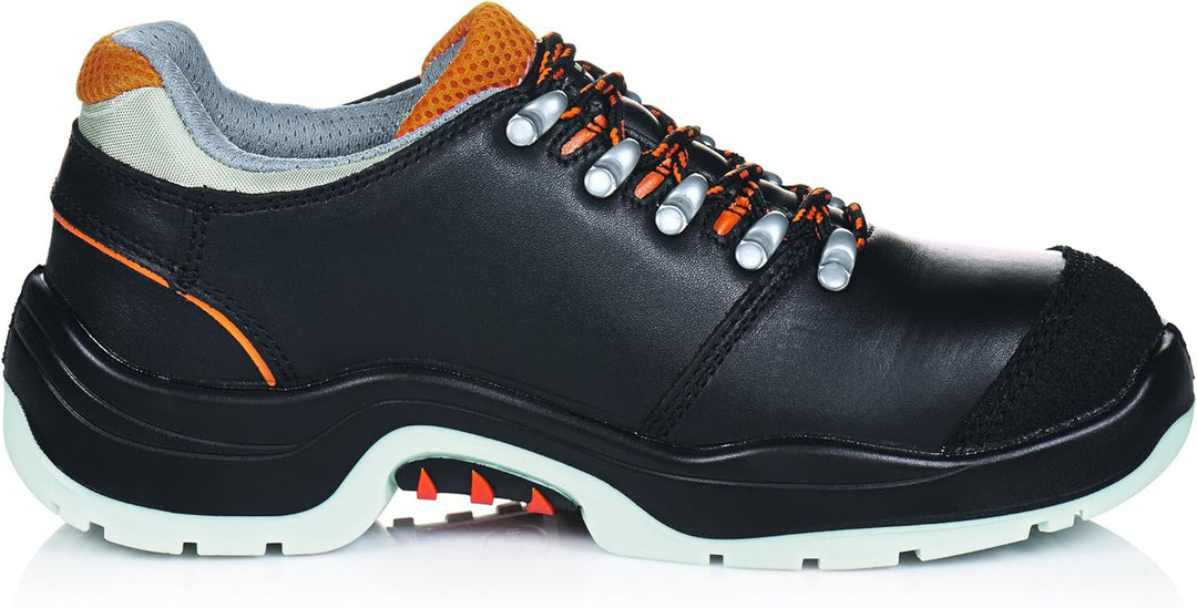 ruNNex Sicherheitsschuhe S3 Arbeitsschuhe mit Alu-Kappe, baugeeignet, 43, schwarz, 5307 43 EU Schwar