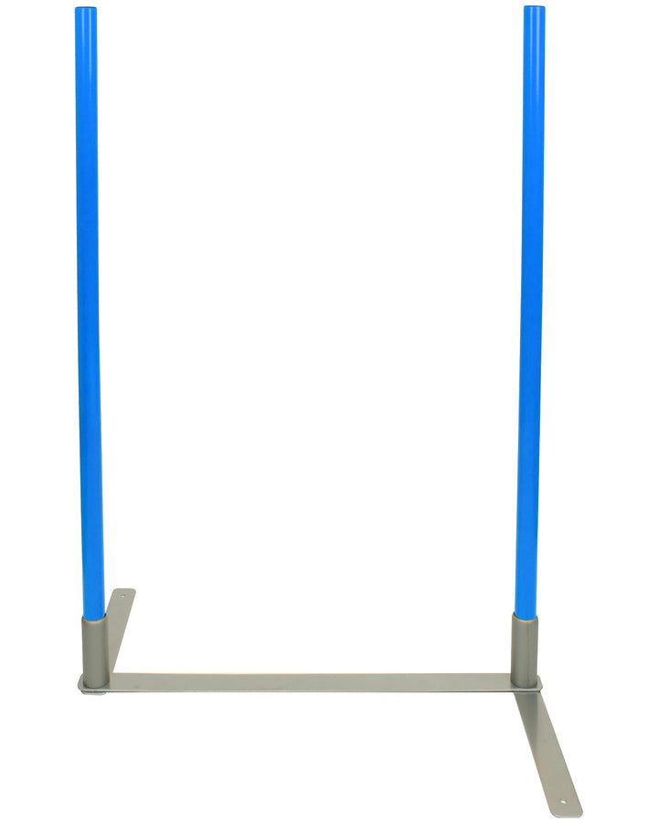 2by2 Weave Poles – Blau – 2er Set Agility-Slalomstangen mit Metallbasis – für Training & Parcoursauf
