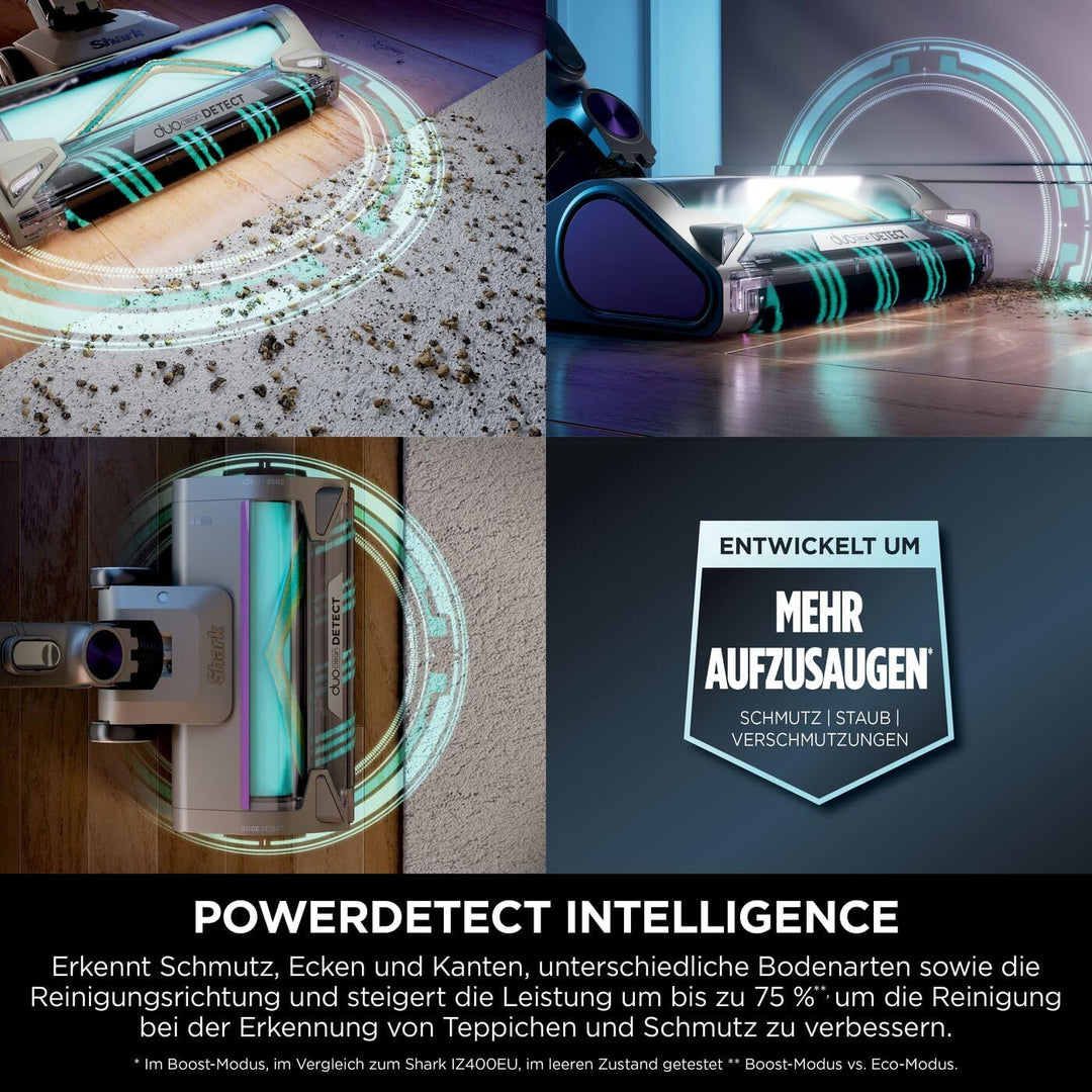Shark PowerDetect Akku-Staubsauger, bis 70 Min., kabellos, für Tierhaare, Allergiker, Teppich und Ha
