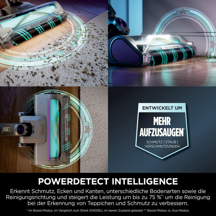 Shark PowerDetect Akku-Staubsauger, bis 70 Min., kabellos, für Tierhaare, Allergiker, Teppich und Ha