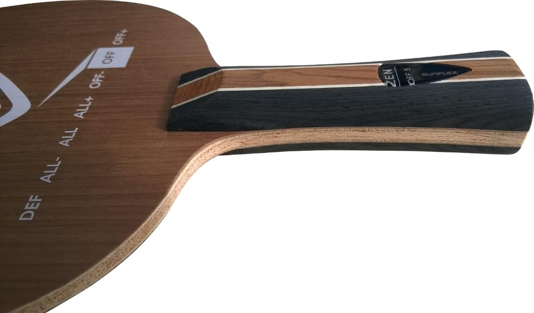 Sunflex Zen Off 5 Tischtennis-Holz | professionelles Offensiv Holz | 5 Furniere | Harter Anschlag un