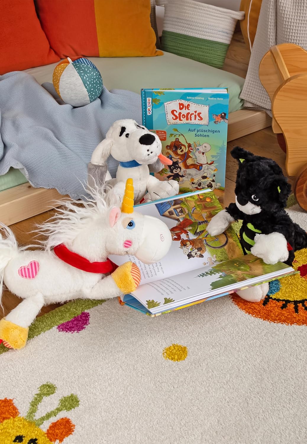 SIGIKID 42843 Stofftier Pferd Patchwork Sweety Kuscheltier zum Spielen & Schmusen aus weichem Materi