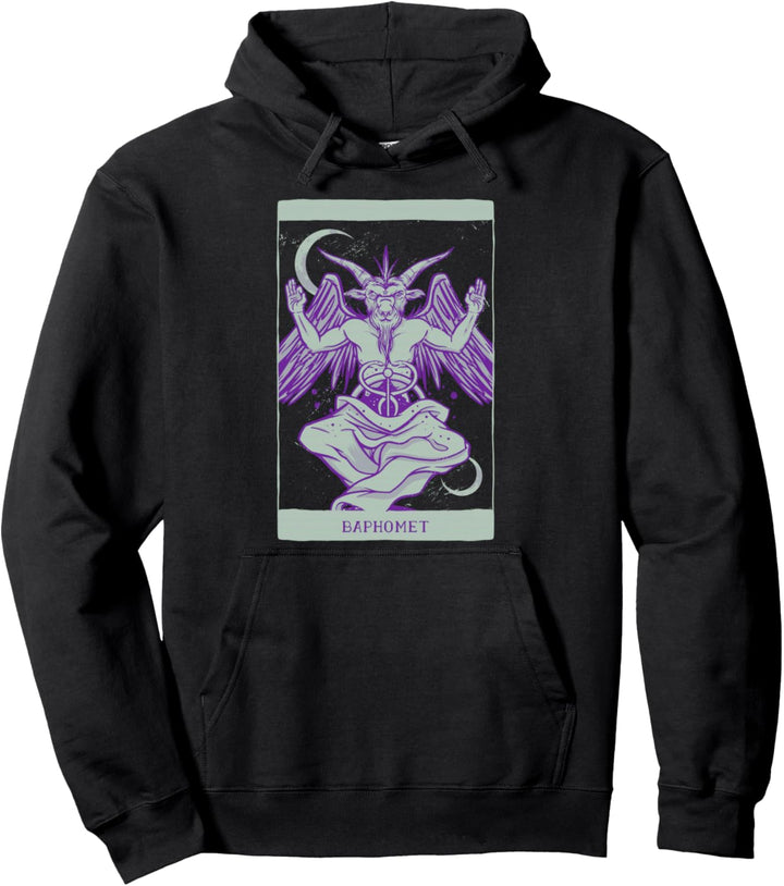Satan Ziege Satanisches Pentagramm Pullover Hoodie