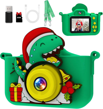 MYSTILUCK Kinderkamera, 1080P HD Digitalkamera für Kinder mit 2,0"-Bildschirm & 32GB-Karte, Fotoappa