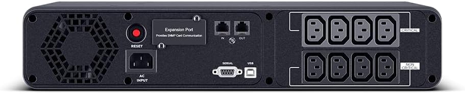 CyberPower CP1200EIPFCRM2U Line-Interactive USV 1200VA/720W, 2HE Reine Sinuswelle, AVR, LCD, USB (HI