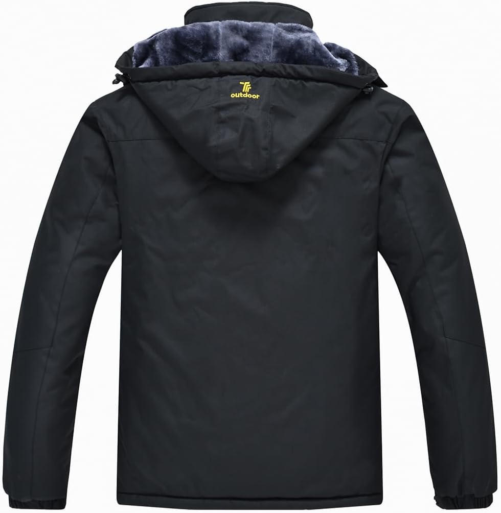 donhobo Herren Winter Fleecejacke Warm Jacke Softshelljacke Atmungsaktiv Outdoor Skijacke Winddichte