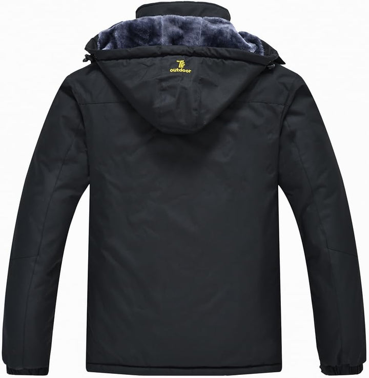 donhobo Herren Winter Fleecejacke Warm Jacke Softshelljacke Atmungsaktiv Outdoor Skijacke Winddichte