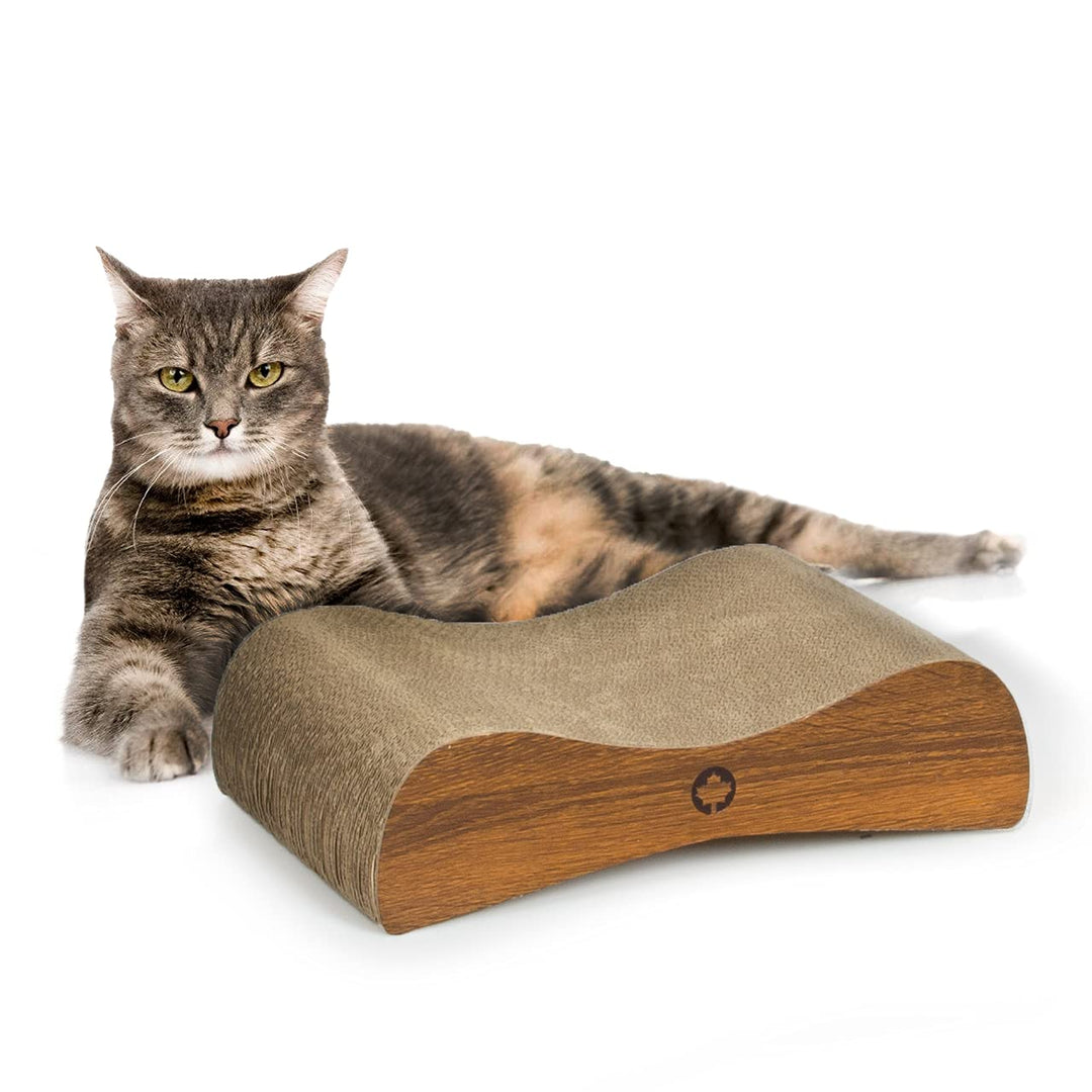 CanadianCat Company | Kratzbrett Satellite Petite | walnuss | Kratzmöbel, Lounge für Katzen | Kratzp