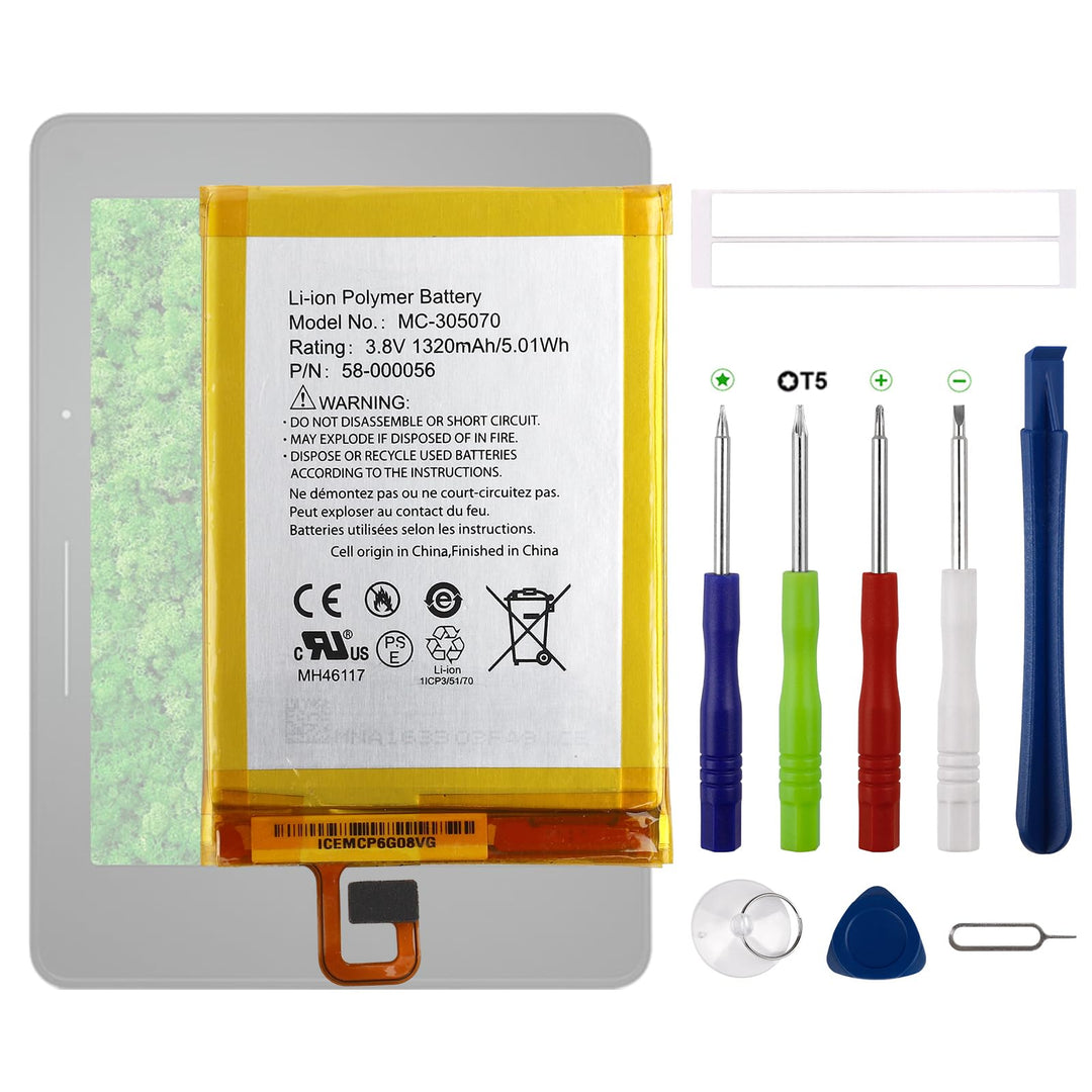 Neu 58-000056 MC-305070 Akku Ersatz Kompatibel mit Voyage NM460GZ S13-R2 R2-A Ersatzbatterie mit akt