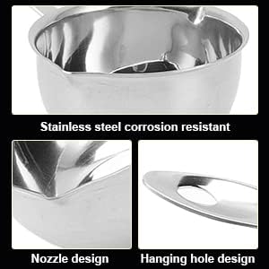 Butterschmelztopf,Kleine Milchpfanne, Butterwärmer, alles in einem, flacher Induktionsboden, Edelsta