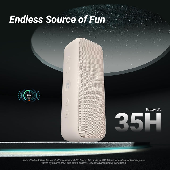 BOGASING G6 Tragbarer Bluetooth Lautsprecher, Lautsprecher Boxen Bluetooth mit 30W Stereo-Sound, 35h