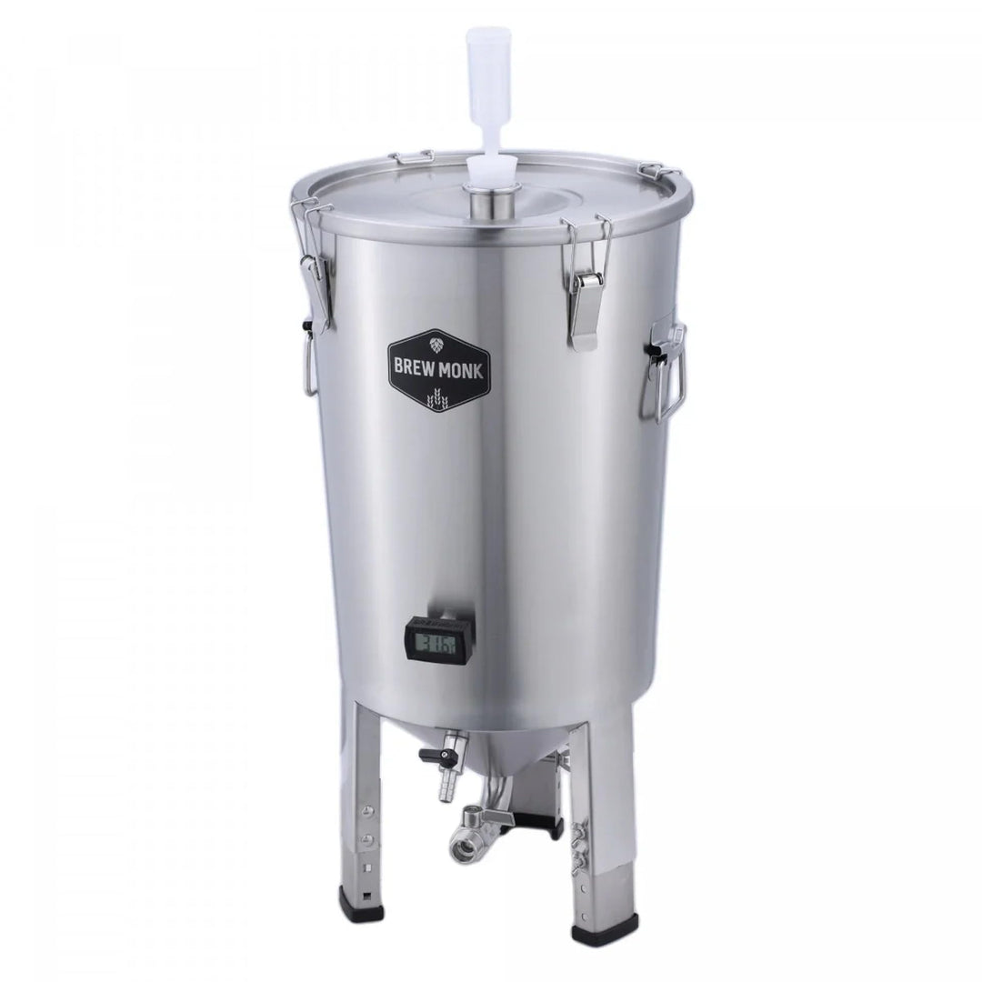 Edelstahl-Gärbehälter 30 l für Bier oder Wein zur Vergärung im konischen Gärbehälter * Heimbrauerei
