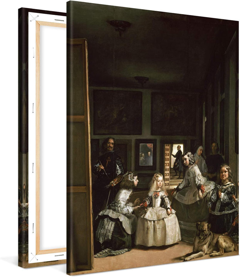 PICANOVA – Diego Velázquez – Las Meninas 75x100cm – Bild auf Leinwand – Premium Kunstdruck Auf 2cm H