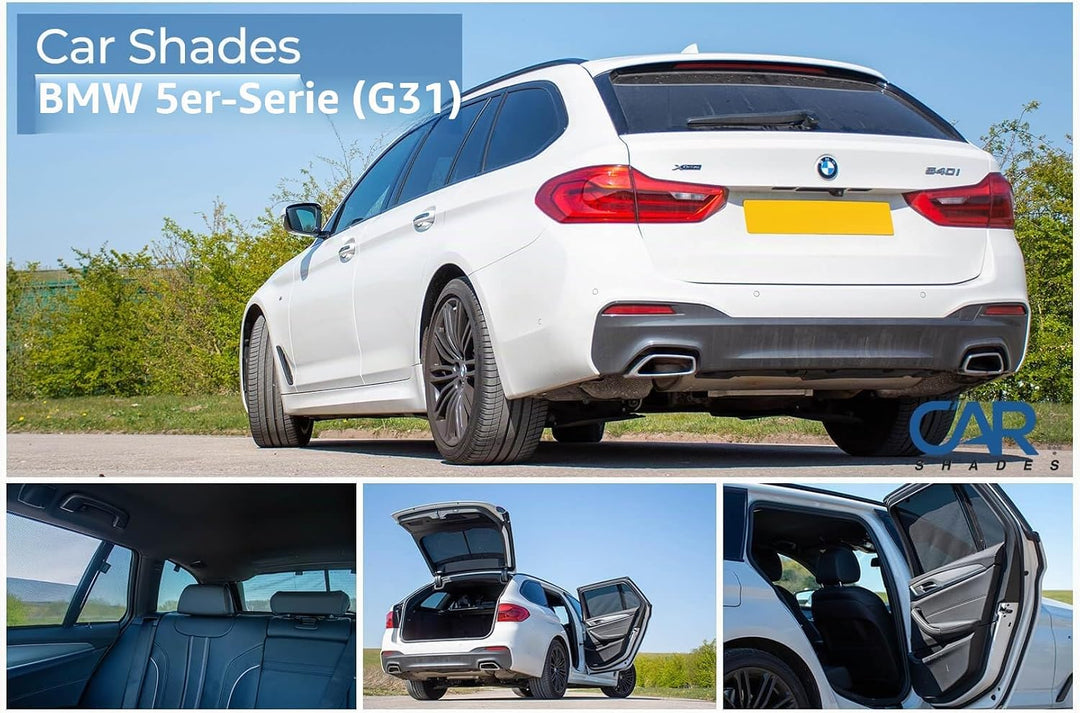 Satz Car Shades kompatibel mit BMW 5er G31 Touring 2017- (8-teilig)