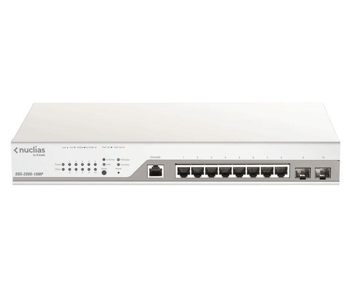 D-Link DBS-2000-10MP Netzwerk-Switch Managed Gigabit Ethernet (10/100/1000) Power over Ethernet (PoE