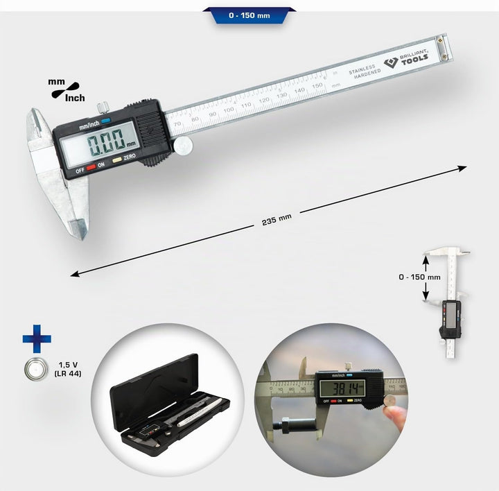 KS TOOLS Digitaler Messschieber
