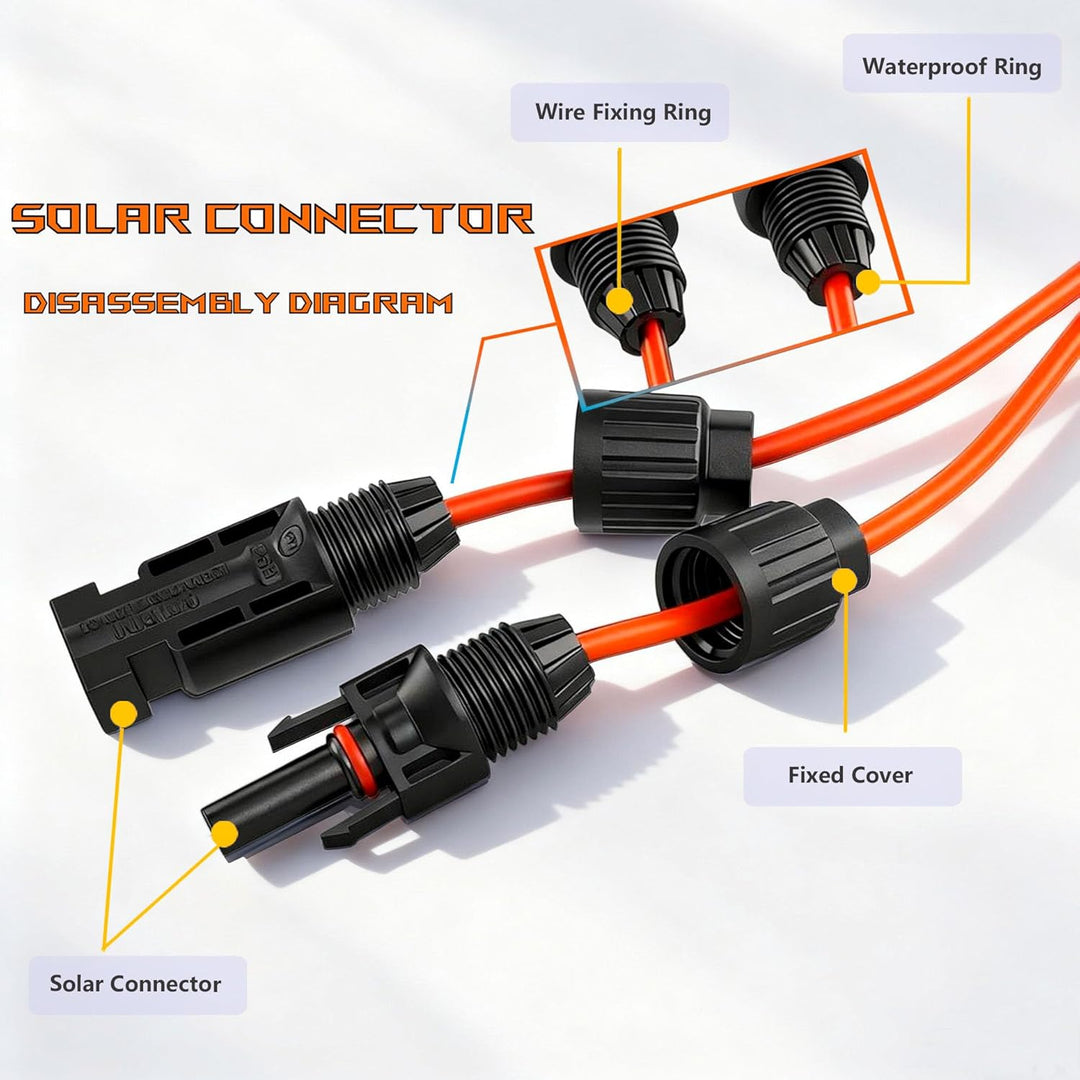 iHaospace XT60 Stecker auf Solar Connector Kabel 12AWG XT60 Adapter Verlängerung 3M/5M für ECOFLOW R