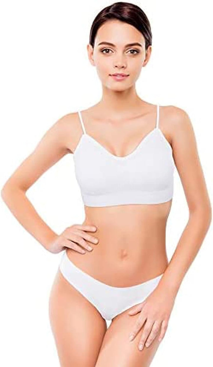 Blulu Damen Nahtlose Sans Coutures Nahtloser S-M Schwarz, Weiss, Grau, Hautfarbe, S-M Schwarz, Weiss